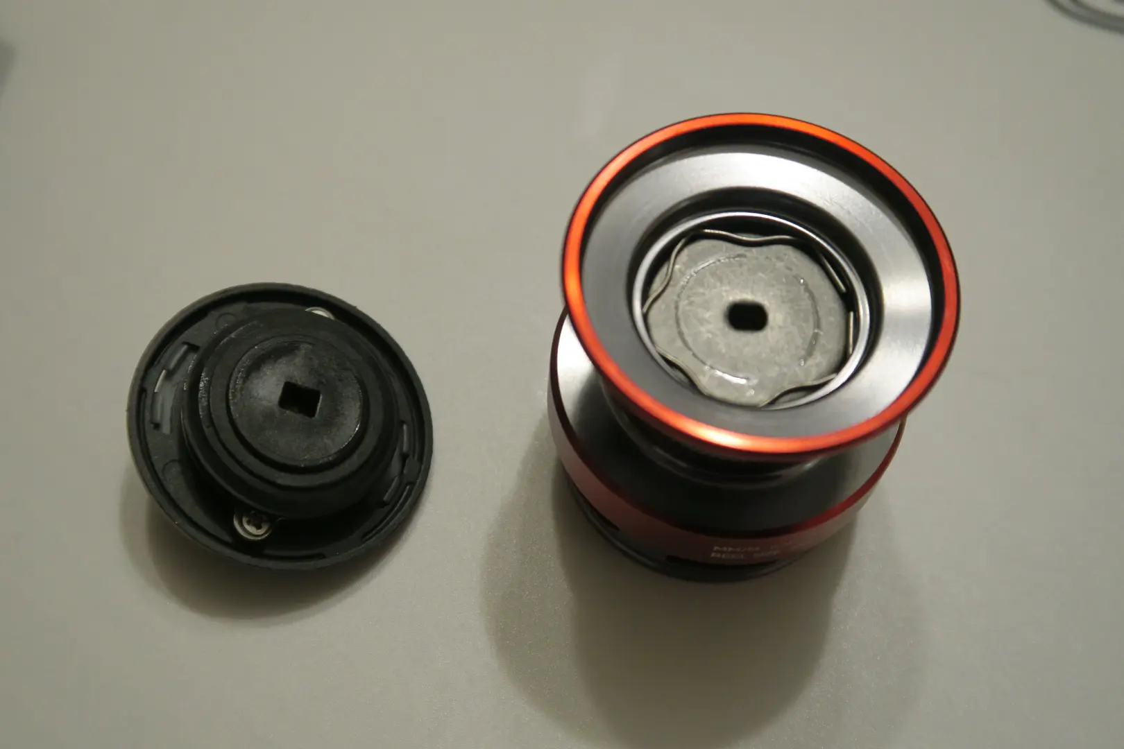 Spool top view